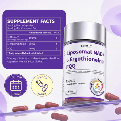 UEEJI 3-in-1 Liposomal NAD+ Supplement