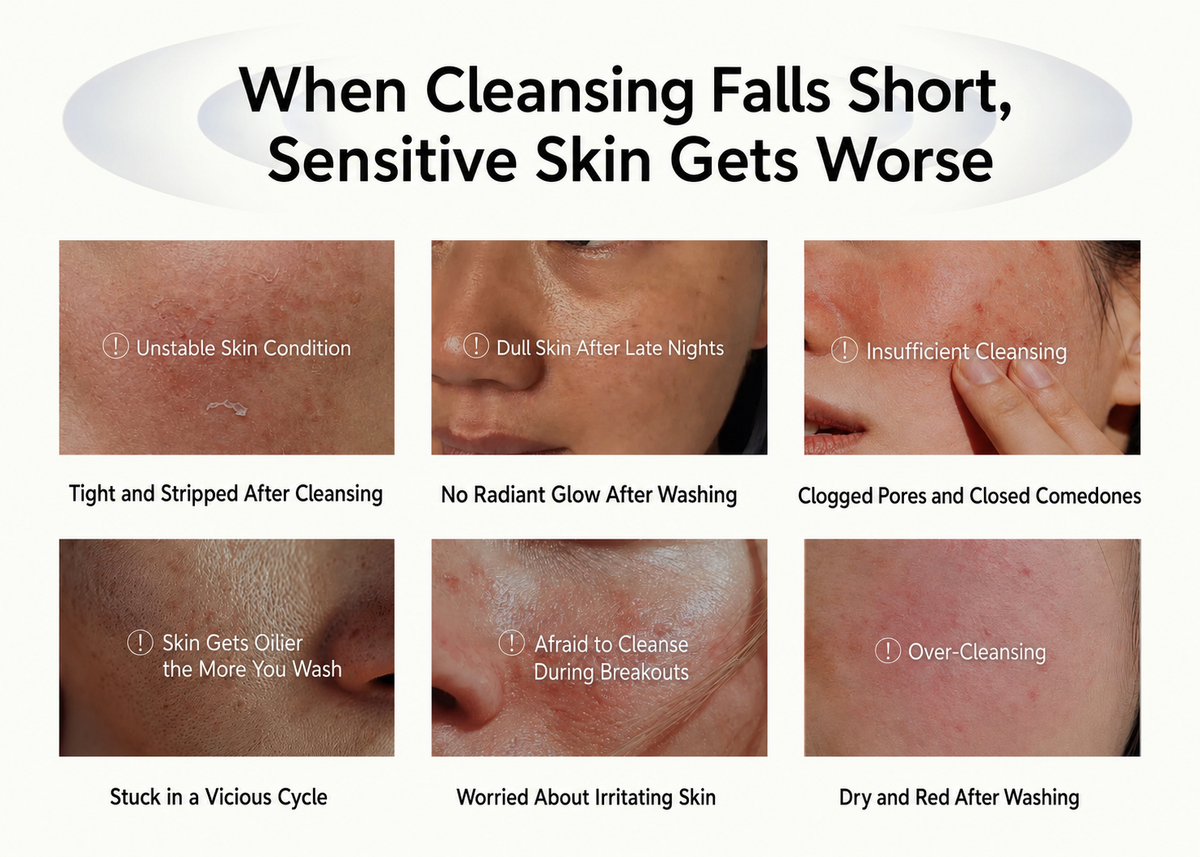 Mousse facial cleanser