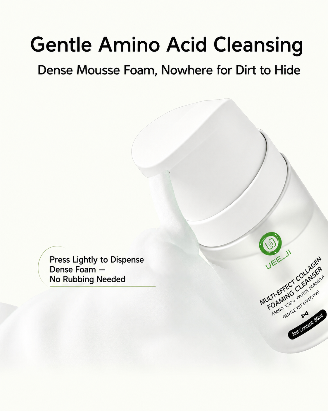 Mousse facial cleanser