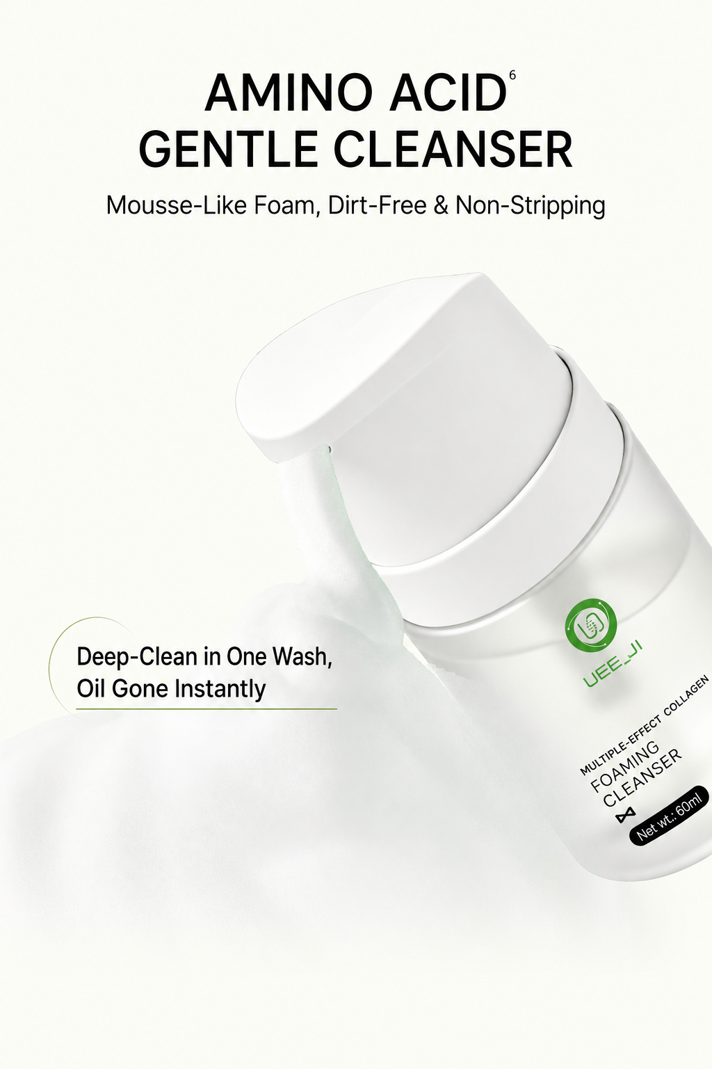 Mousse facial cleanser
